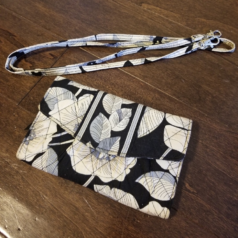 Vera Bradley floral cross over wallet purse